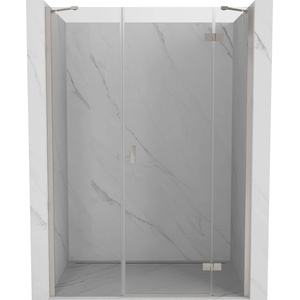 Mexen Mist-H душ кабина отваряща се дясно 140 cm, прозрачно, мат никел (8A5-140-001-97-00-P)
