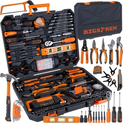 Bigstren Комплект инструменти Bigstren 168 части. Куфар. Ключове. Битове. Гнезда. 3/8„ 1/4 72T (26475)