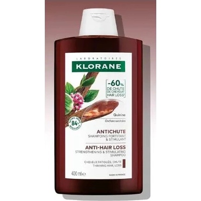 Klorane Duo šampon Chinin & Bio Protěž Alpská posilující šampon proti vypadávání vlasů 400 ml + 400 ml
