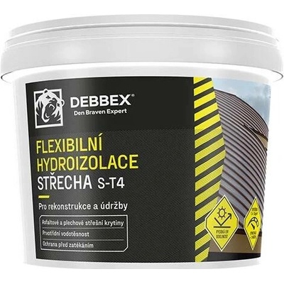 Den Braven CH0035 Hydroizolace STŘECHA S-T4, kbelík 12 kg, červený