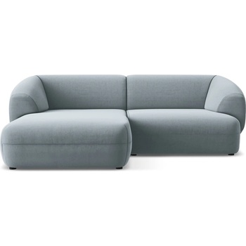 makamii Светлосин кадифен ъглов диван (ляв ъгъл) Moana - Makamii (MOANA_LC_S_1_P1_C15)