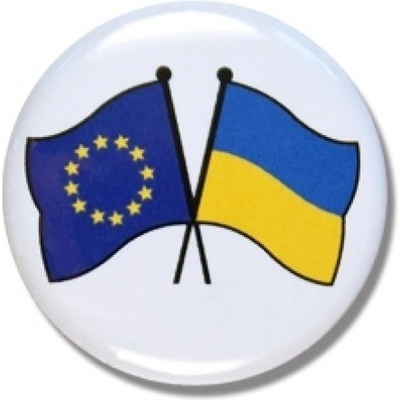 Placka Ukrajina + Európska únia (EÚ) - farebná