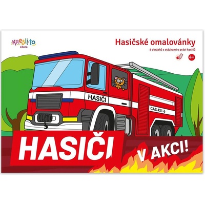 Kresli.to Záchranárske omaľovánky Hasiči v akcii