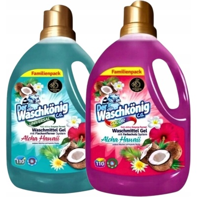 Waschkonig gel prací gel Aloha Hawaii 2 x 3,305 l 110 PD