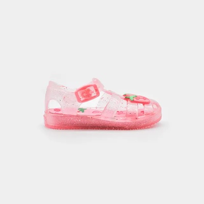 Mayoral Гумени сандали полуотворени за плаж в розов цвят ягоди за бебе момиче Mayoral