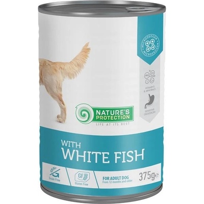 Nature's Protection Dog Adult bílá ryba 375 g
