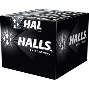 HALLS Бонбони Halls EXTRA STRONG ментол и евкалипт, кутия 20 x 33, 5 г