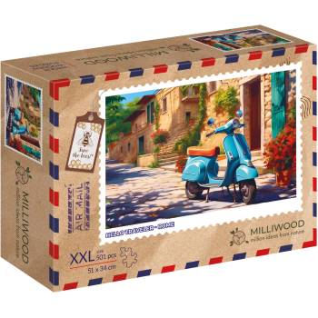 Milliwood Дървен пъзел Milliwood, Hello Traveler, 501 части - Рим (XXL-Rome-5079)