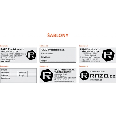 RAZO Štoček do razítka 65 x 27 mm (S-846; 4914) – Zboží Dáma