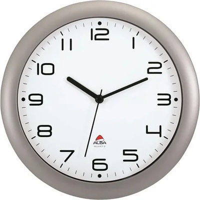 Alba Стенен часовник, 30 см, ALBA "Hornew", сребро HORNEW M (HORNEW M)
