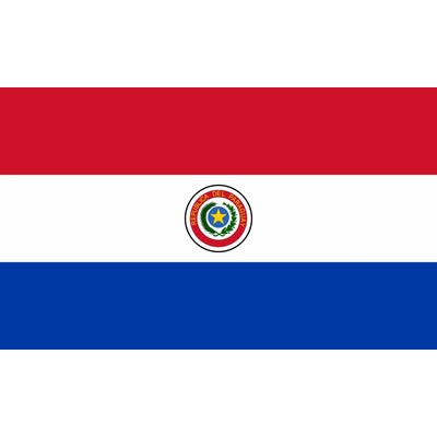 Paraguaj vlajka - 150 x 225 cm - tunel, karabína
