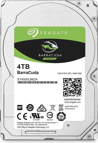 Seagate BarraCuda 2.5 4TB 5400rpm 128MB SATA3 (ST4000LM024)