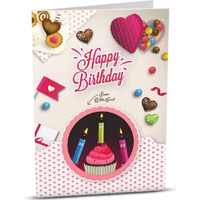 iGreet Поздравителна картичка iGreet - Празнични бонбони (HB005)