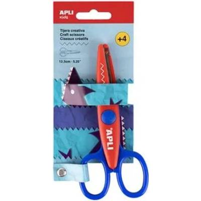 APLI Nožnice, kreatívne, cikcak, APLI Kids "Zig-Zag", červené-modré
