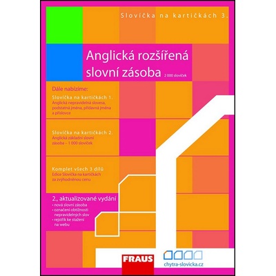 Slovíčka na kartičkách 3 - Anglická rozšířená slovní zásoba - 2 000 slovíček