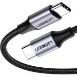 UGREEN Кабел Ugreen 50150, от USB-C(м) към USB-C(м), 1m, 60W, черен (UGREEN-50150)