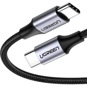 UGREEN Кабел Ugreen 50150, от USB-C(м) към USB-C(м), 1m, 60W, черен (UGREEN-50150)