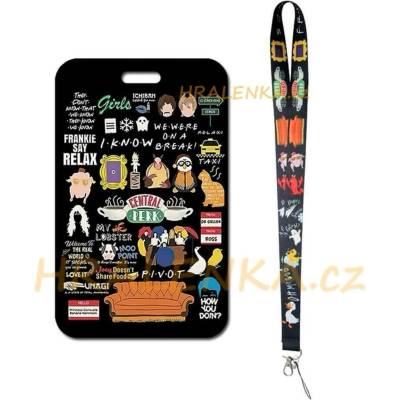 Šňůrka na krk 24223 s cedulkou Friends, Přátelé