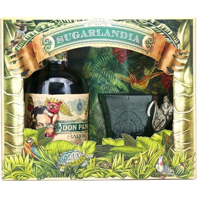 Don Papa SUGARLANDIA Rum 40% 0,7 l (dárkové balení 1 sklenice)