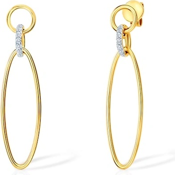 SAVICKI Кръгли обеци: злато. диаманти