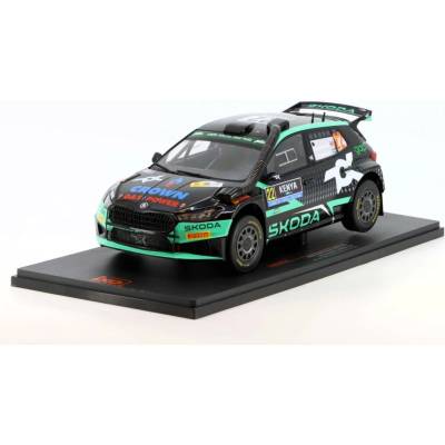 IXO Škoda Fabia Rally2 Safari Rally Kenya 2024 22 Greensmith Andersson 1:18