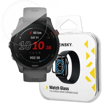 Wozinsky Протектор от закалено стъкло с черна рамка Wozinsky Full Glue Tempered Glass за Garmin Forerunner 255, 9H (KXG0062484)