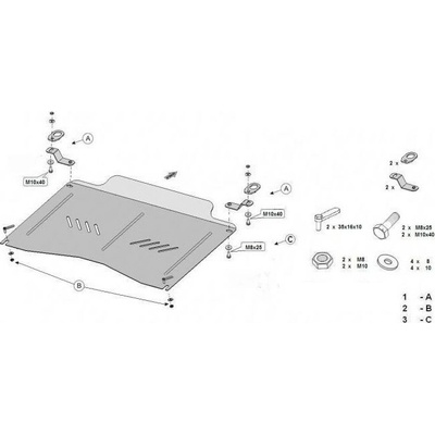 Kryt pod motor HONDA ACCORD Hatchback (TF) 2.0 | 2.4 - Plech - 8595698040152