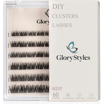 GloryStyles Samolepící segmentové řasy Invisible Band N237 krátké (8 - 14 mm) – Hledejceny.cz