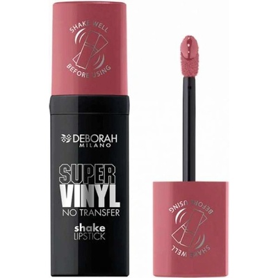 Deborah Milano dloutrvající tekutá rtěnka Super Vinyl, 01 Rose 4,4 g