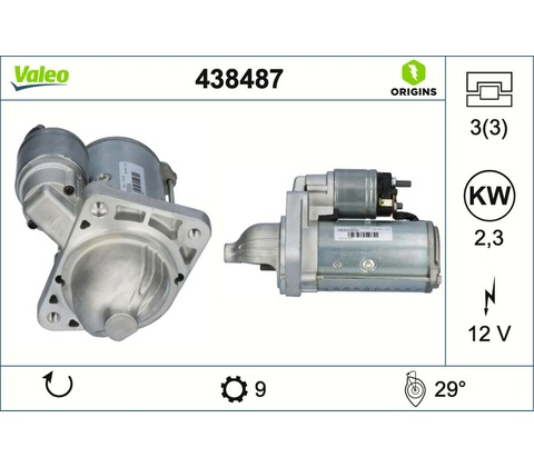 VALEO Startér 438487