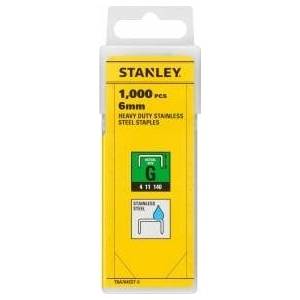 Stanley STAPLES G 6mm 1000 DURABLE, STAINLESS STEEL