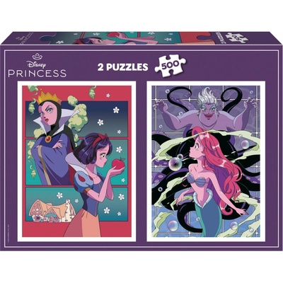 EDUCA Disney zloduchovia a princeznej 2x500 dielov