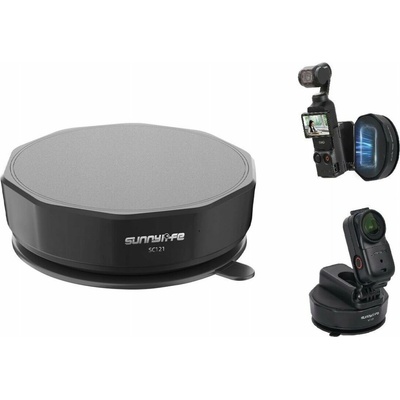SunnyLife Skleněný držák s přísavkou 76mm magnetický držák pro GoPro Dji Insta360 / SC121-D