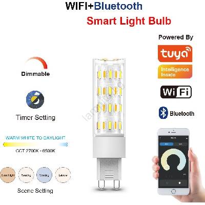 Immax 07763CDO - комплект от 3 димируеми LED крушки CCT G9/4W/230V, Wi-Fi Tuya + дистанционно (IM1493)
