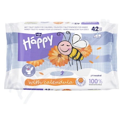 Happy vlhčený měsíček 42 ks