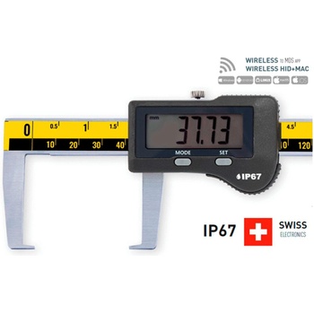 Microtech Дигитален шублер за измерване на външни канали Microtech WIRELESS SwissMet, IP67 - 300 мм, 0, 01 мм (141430304)
