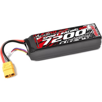 Team corally Батерия 4 клетки 7200Mah 60C 4S 14, 8V XT-90 Team Corally Sport Racing Semi Soft Case C-49247-X (C-49247-X)