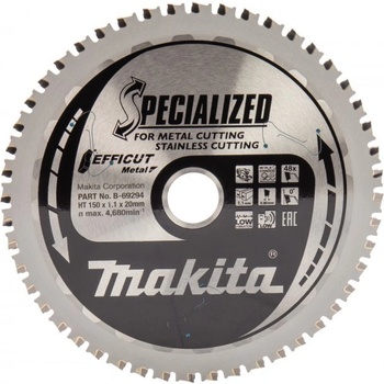 Makita B-69294 KOTÚČ PÍLOVÝ EFFICUT NA KOV 150x20X48Z