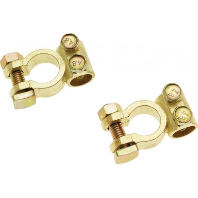 Svorky akumulátoru, kulaté, mosaz, 1 pár - BGS 1408 – Zboží Mobilmania