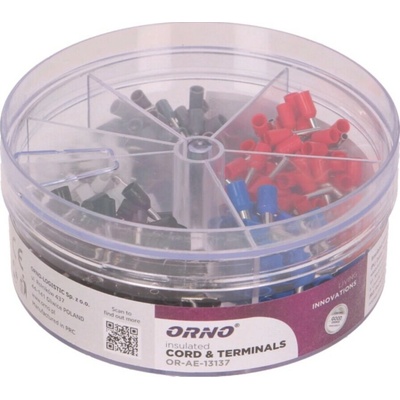 Sada dutiniek OR-AE-13137 400ks/box-balenie (0,5/0,75/1,0/1,5/2,5mm2)