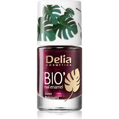 Delia Cosmetics Bio Green Philosophy лак за нокти цвят 614 Plum 11ml