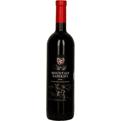 Danieli Winery Mountain Saperavi červené suché gruzínské 2022 14% 0,75 l (čistá fľaša)