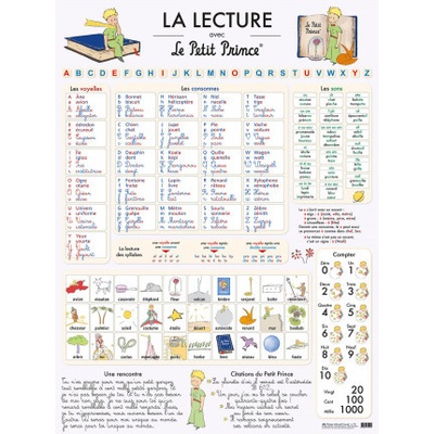 LA LECTURE AVEC LE PETIT PRINCE - POSTER