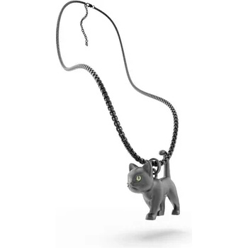 Image 1 of Metalmorphose Колие с медальон Metalmorphose On-Shirts Black Cat (MTMJ331)