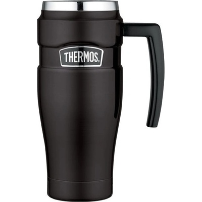 Thermos Style vodotesný termohrnček s madlom 470 ml matný čierny