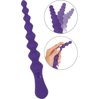 You2Toys - Гъвкав анален дилдо с топчета (лилаво)