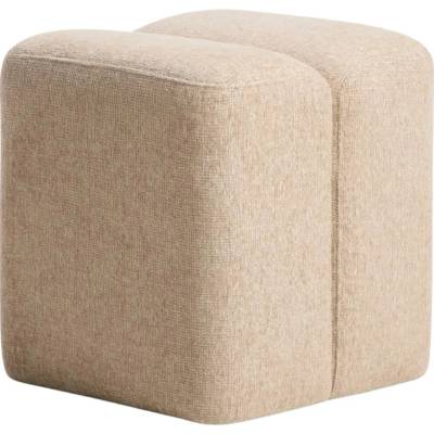 Kave Home Béžový puf Nedilo 45 x 45 cm