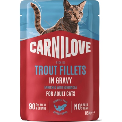 Carnilove Cat Pouch Gravy Trout+Echinacea 85 g