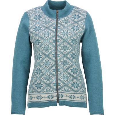 Flomax Дамско вълнено яке Flomax Women's Zipped Jacket Svea Wool jacket - Türkis / Natur - размер XS (105-4613-0211)