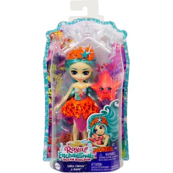 Enchantimals Кукличка с животинче Enchantimals - Staria Starfish & Beamy (MTHCF69)